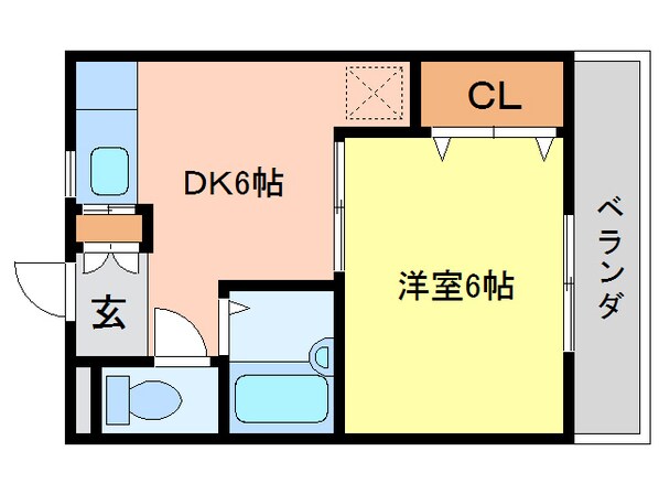 コーポアクティブの物件間取画像